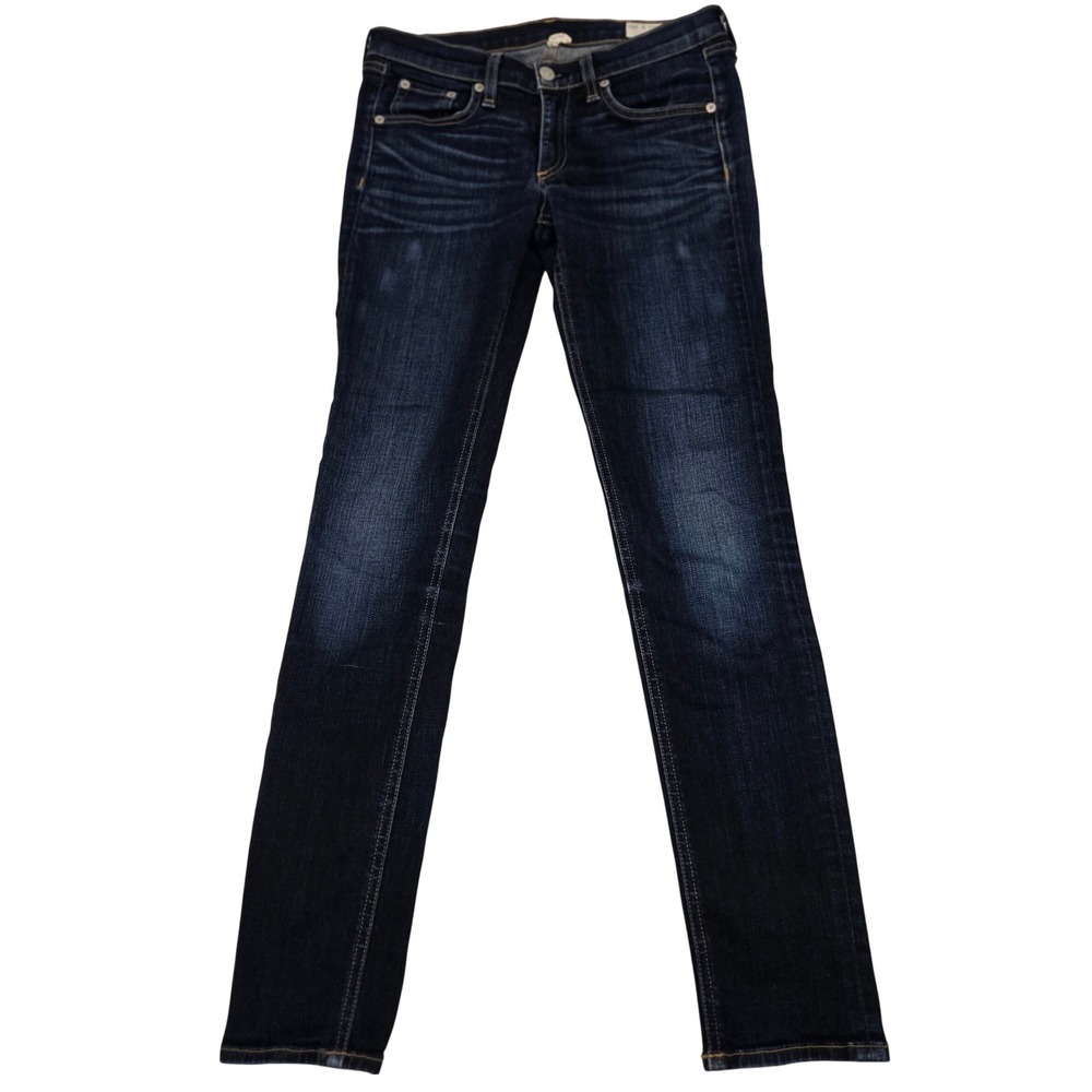 Rag and‎ Bone Jean Skinny Womens Size 27 Dark Wash Denim USA Made Indie Sleaze